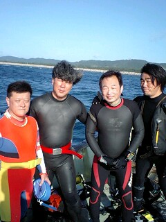 早朝ダイビング
