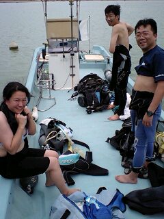 台風後初ダイブ